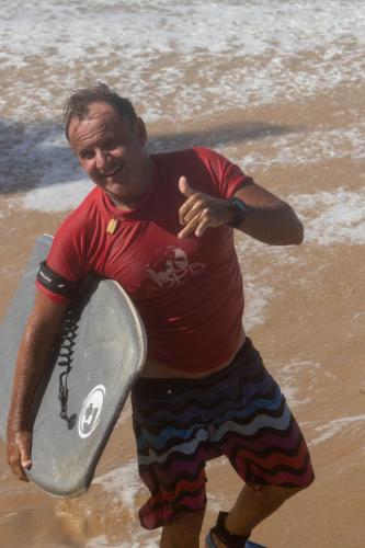 Carlos Alberto Colares, campeão Master e vice-campão master, saindo da bateria, direto do Ceará prestigiando o evento.